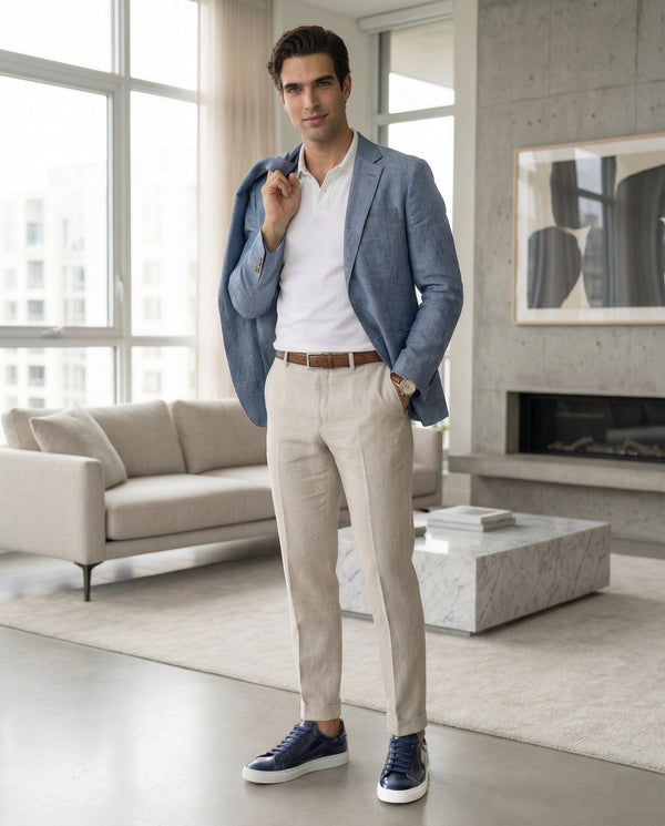 OSTUNI - Navy Abrasivato