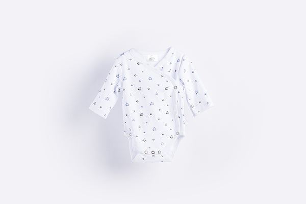 Baby Bodysuit - Gray Stars