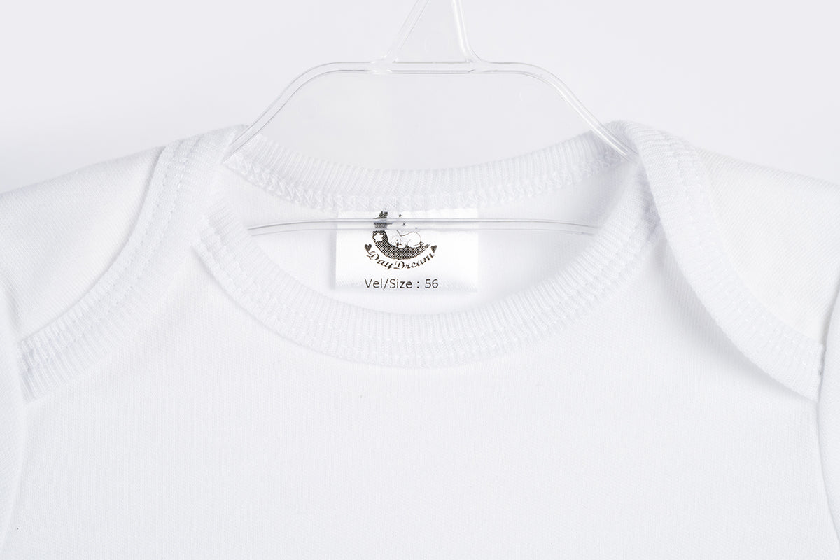 Long Sleeve Bodysuit - Organic Cotton - White