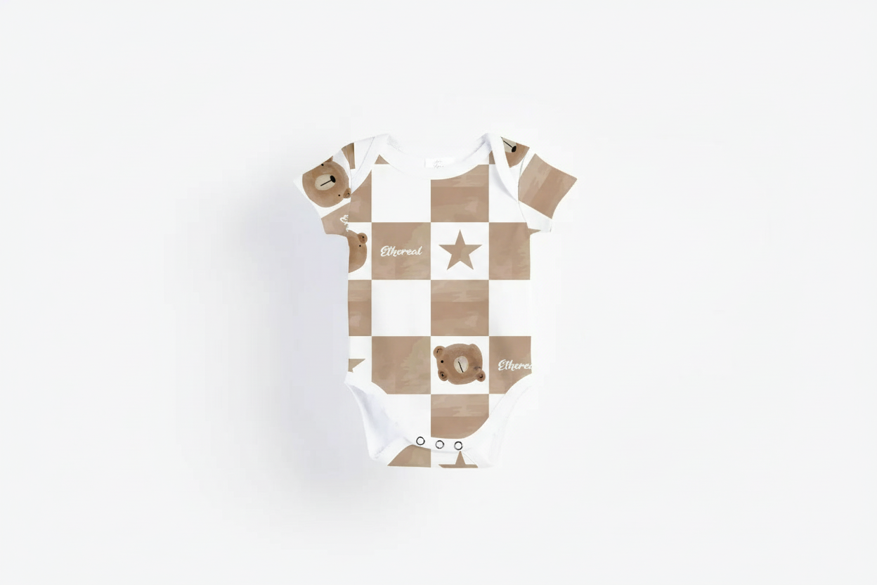 Short Sleeve Bodysuit - Ethereal Bears