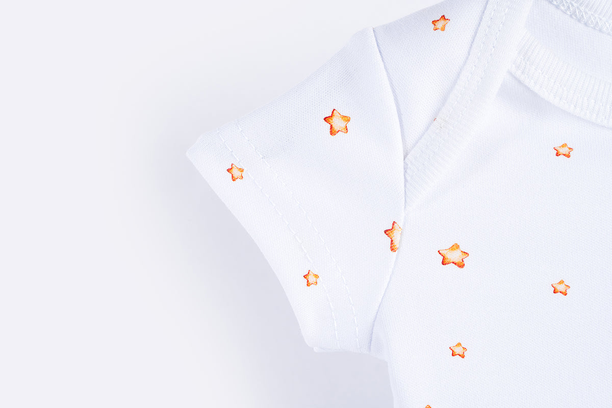 Short Sleeve Bodysuit - Golden Stars