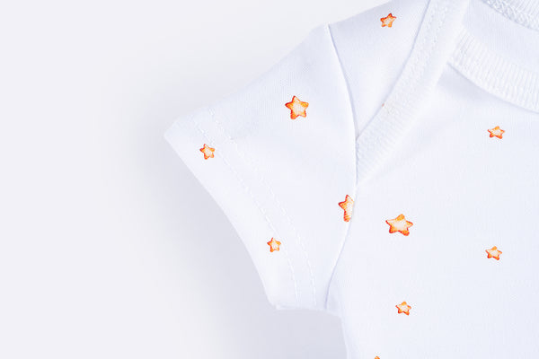 Short Sleeve Bodysuit - Golden Stars
