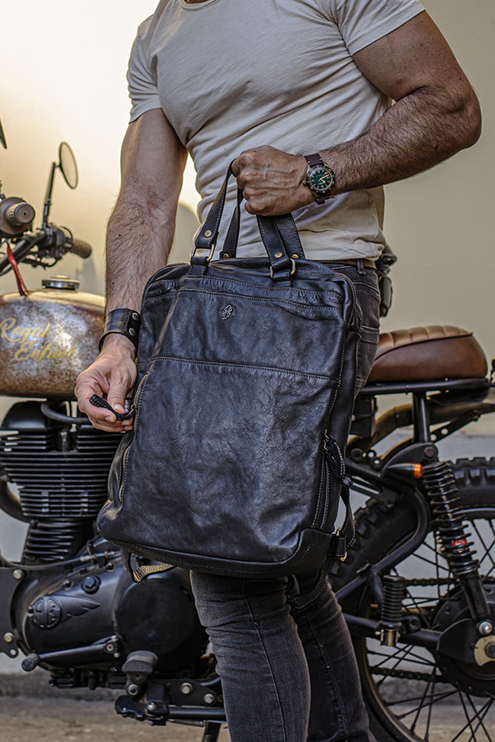 Zaino Bolgheri 100% vera pelle Made in Italy - Barone Firenze