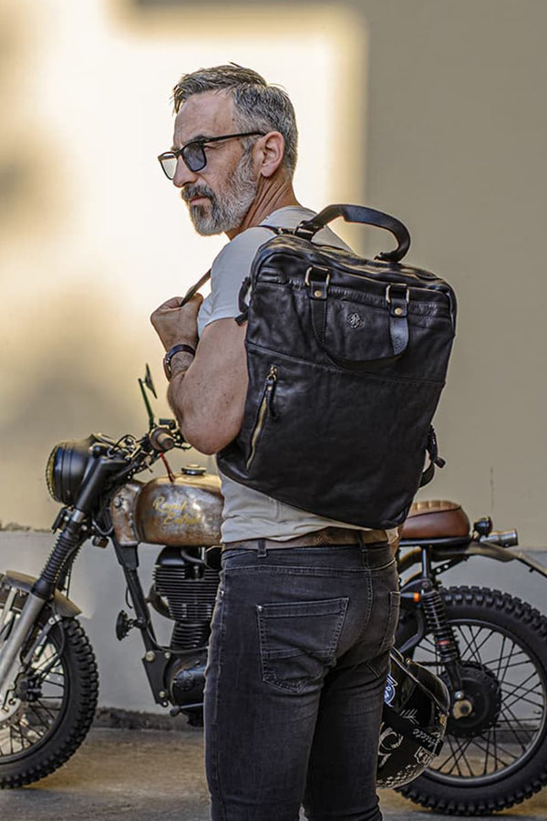 Zaino Bolgheri 100% vera pelle Made in Italy - Barone Firenze