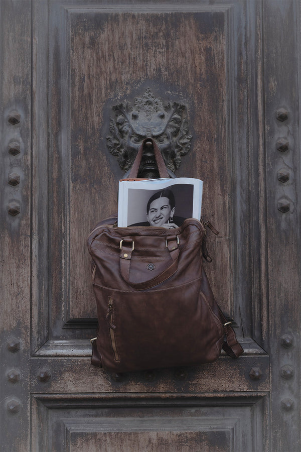 Zaino Bolgheri 100% vera pelle Made in Italy - Barone Firenze