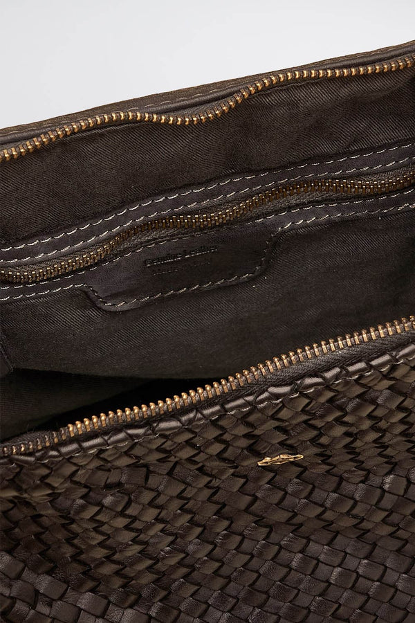 Bologna Intreccio borsa donna 100% vera pelle made in Italy - Barone Firenze