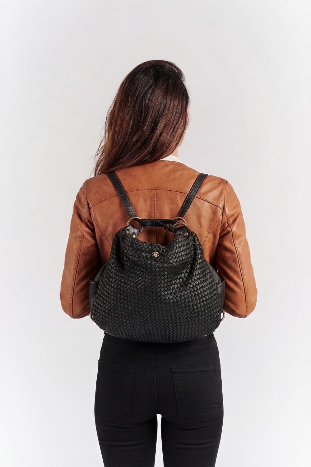 Bologna Intreccio borsa donna 100% vera pelle made in Italy - Barone Firenze