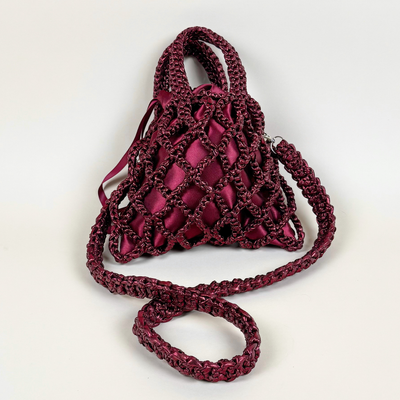The Metallic Net Bordeaux