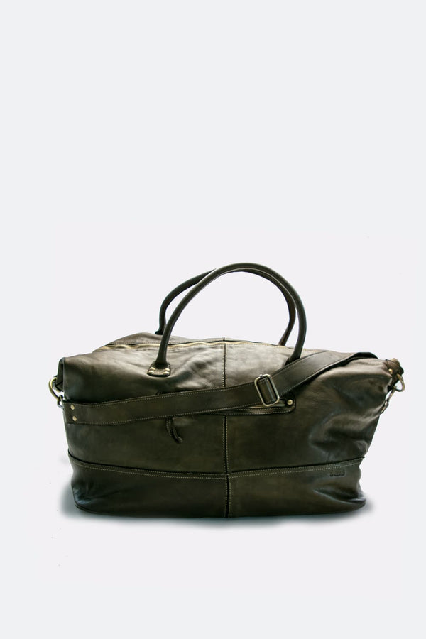 Borsone Vintage 100% vera pelle made in Italy - Barone Firenze