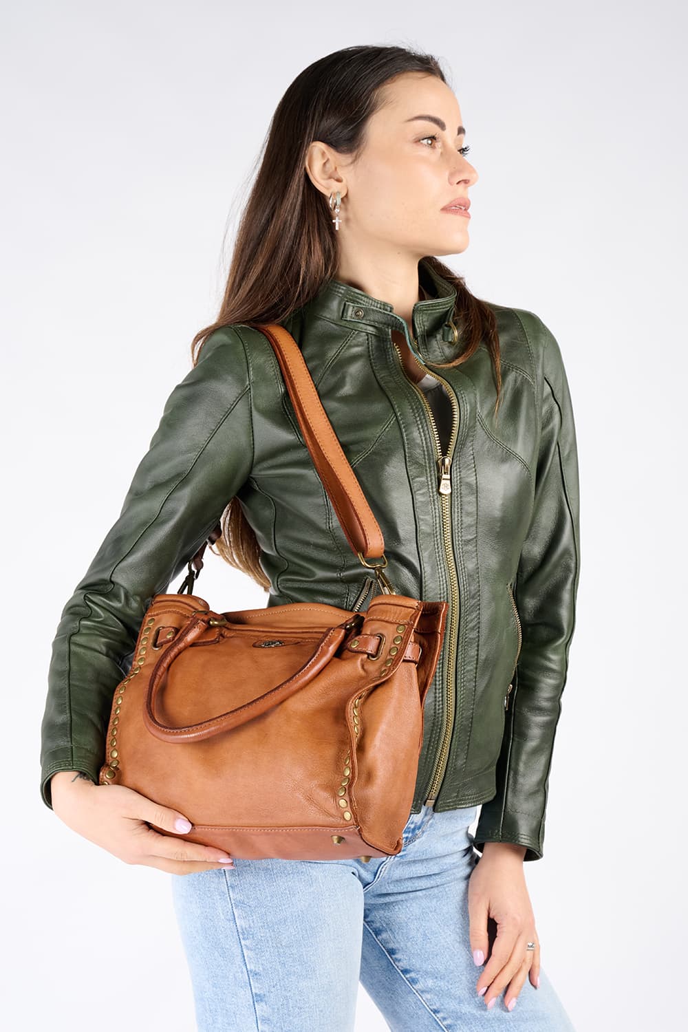 Botticelli Piccola borsa donna 100% vera pelle Made in Italy - Barone Firenze