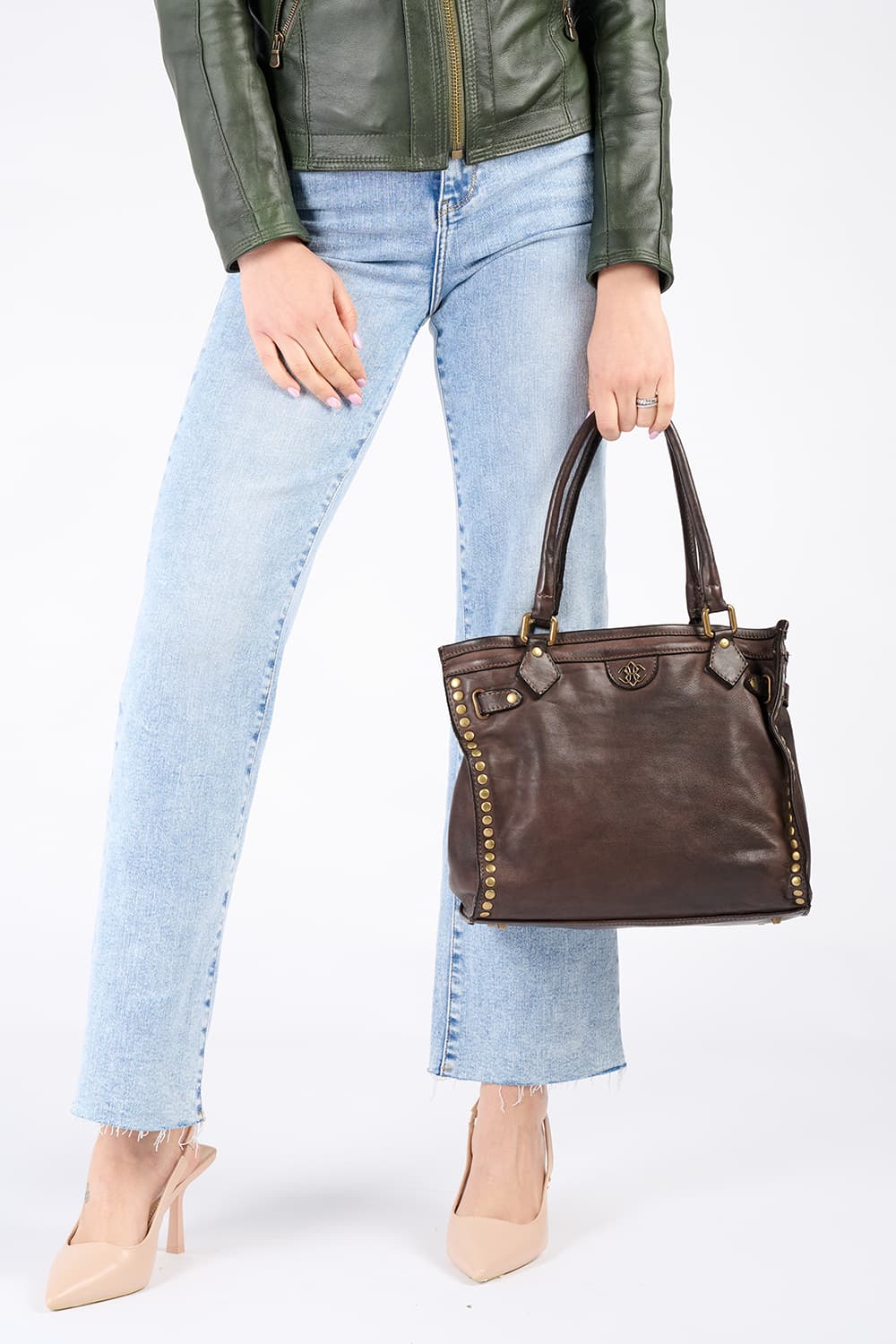 Botticelli Piccola borsa donna 100% vera pelle Made in Italy - Barone Firenze