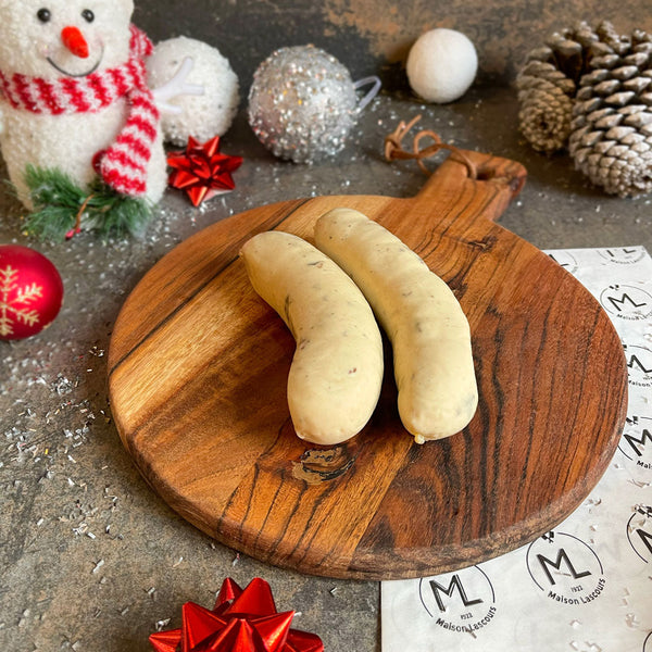 Saucisse blanche aux morilles