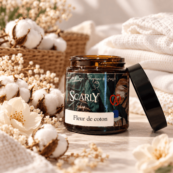 Bougie Fleur de coton - Scarly Shop