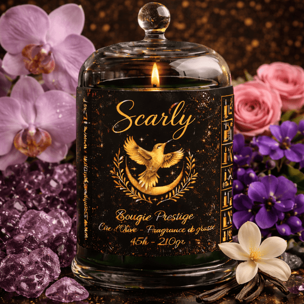 Bougie Prestige - Scarly - 45h - Cire D'olive - Scarly Shop