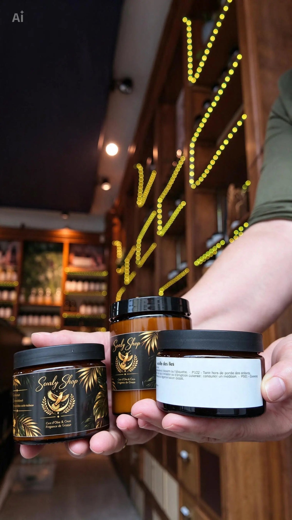 Bougie Scarly nouvelle formule - Artisanale | Cire Coco & Olive | Scarly Shop - Scarly Shop