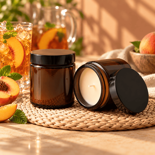 Bougie Thé Glacé Pêche Artisanale | Cire Coco & Olive | Scarly Shop - Scarly Shop