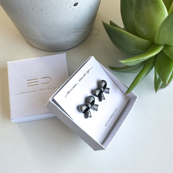 moño | negro - plata