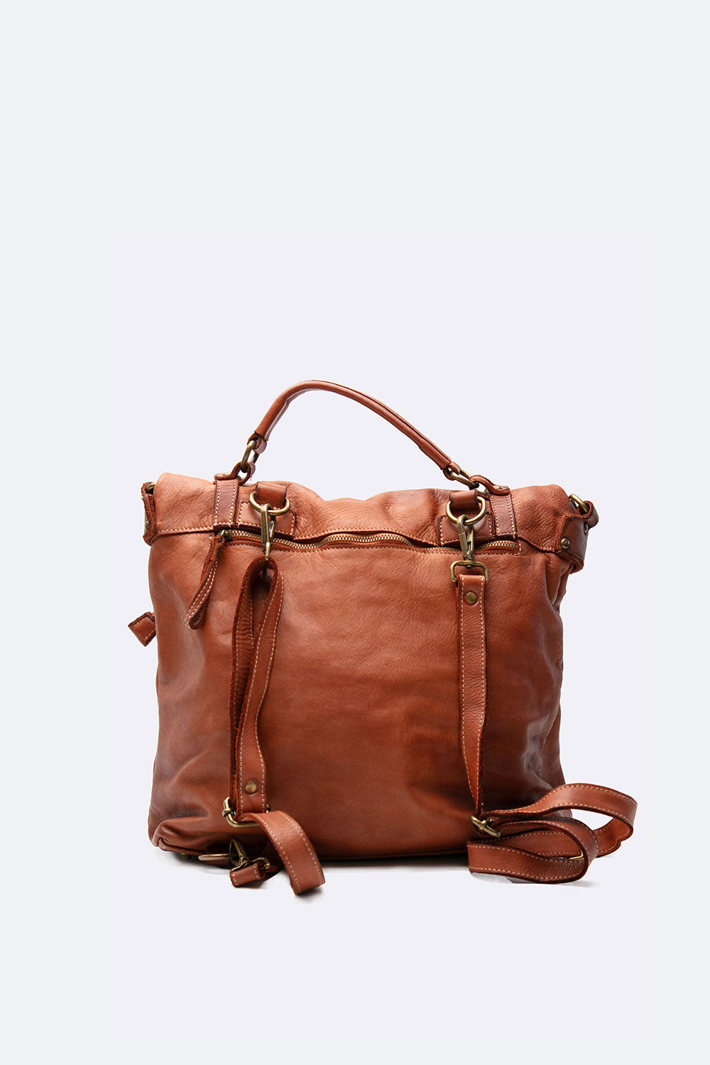 Zaino Brn-050 100% vera pelle Made in Italy - Barone Firenze