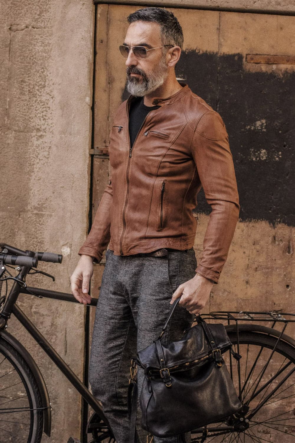 Zaino Brn-050 100% vera pelle Made in Italy - Barone Firenze