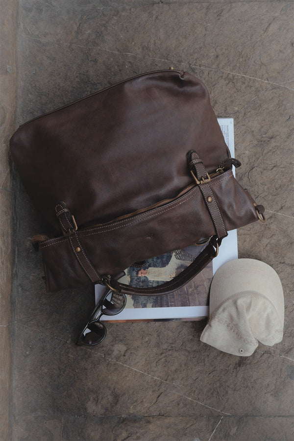 Zaino Brn-050 100% vera pelle Made in Italy - Barone Firenze