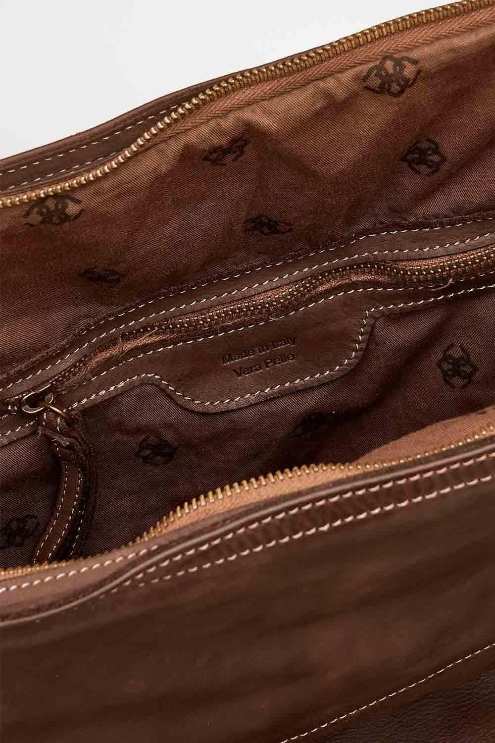 Zaino Brn-050 100% vera pelle Made in Italy - Barone Firenze