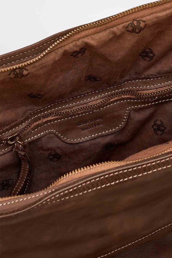 Zaino Brn-050 100% vera pelle Made in Italy - Barone Firenze