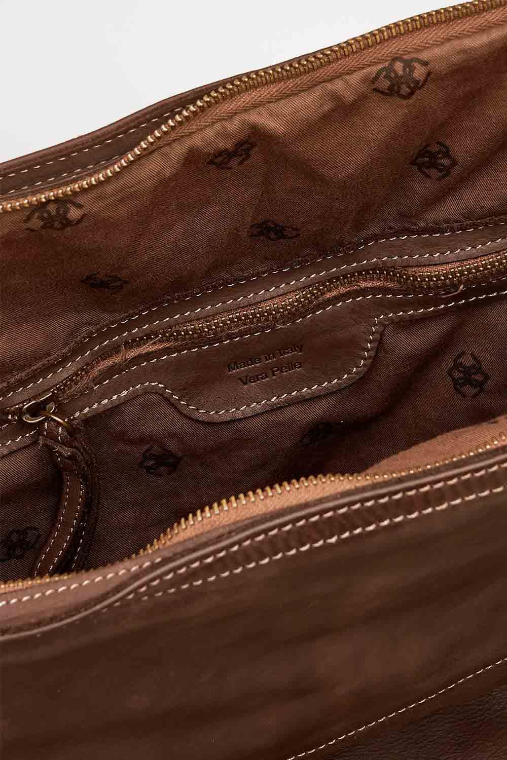 Zaino Brn-050 100% vera pelle Made in Italy - Barone Firenze