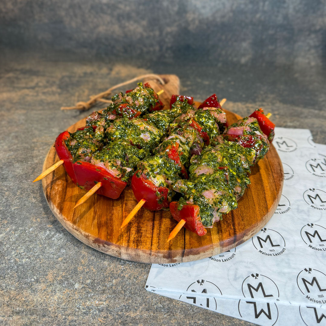 Wild Garlic Lamb Skewers