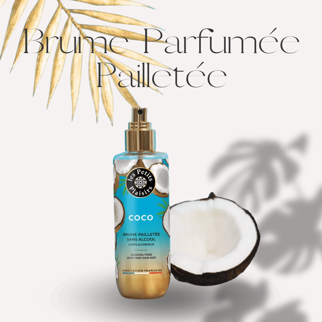 BRUME PARFUMÉE PAILLETÉE - "Coco" - Sans Alcool (200ml) - Scarly Shop