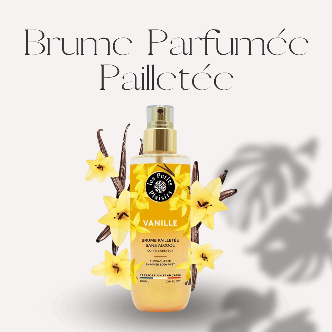 BRUME PARFUMÉE PAILLETÉE - "Vanille" - Sans Alcool (200ml) - Scarly Shop