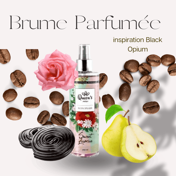 Brume parfumée Sweet Licorice - inspiration Black Opium - Scarly Shop