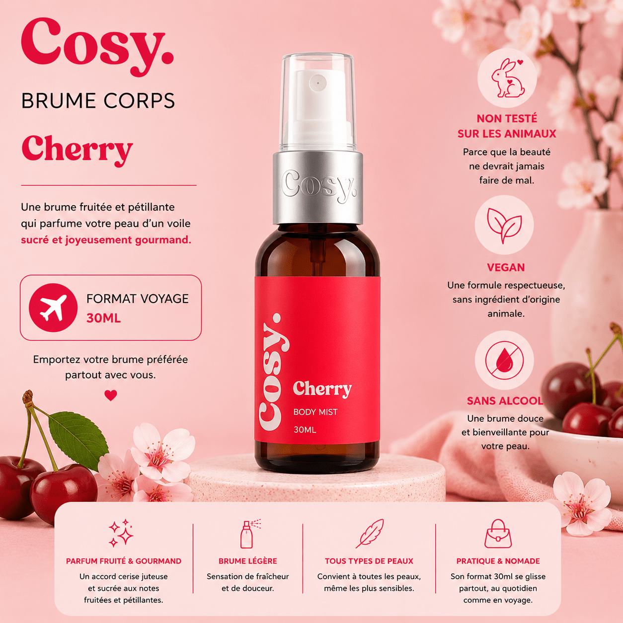 Brume Voyage - Cherry - Scarly Shop