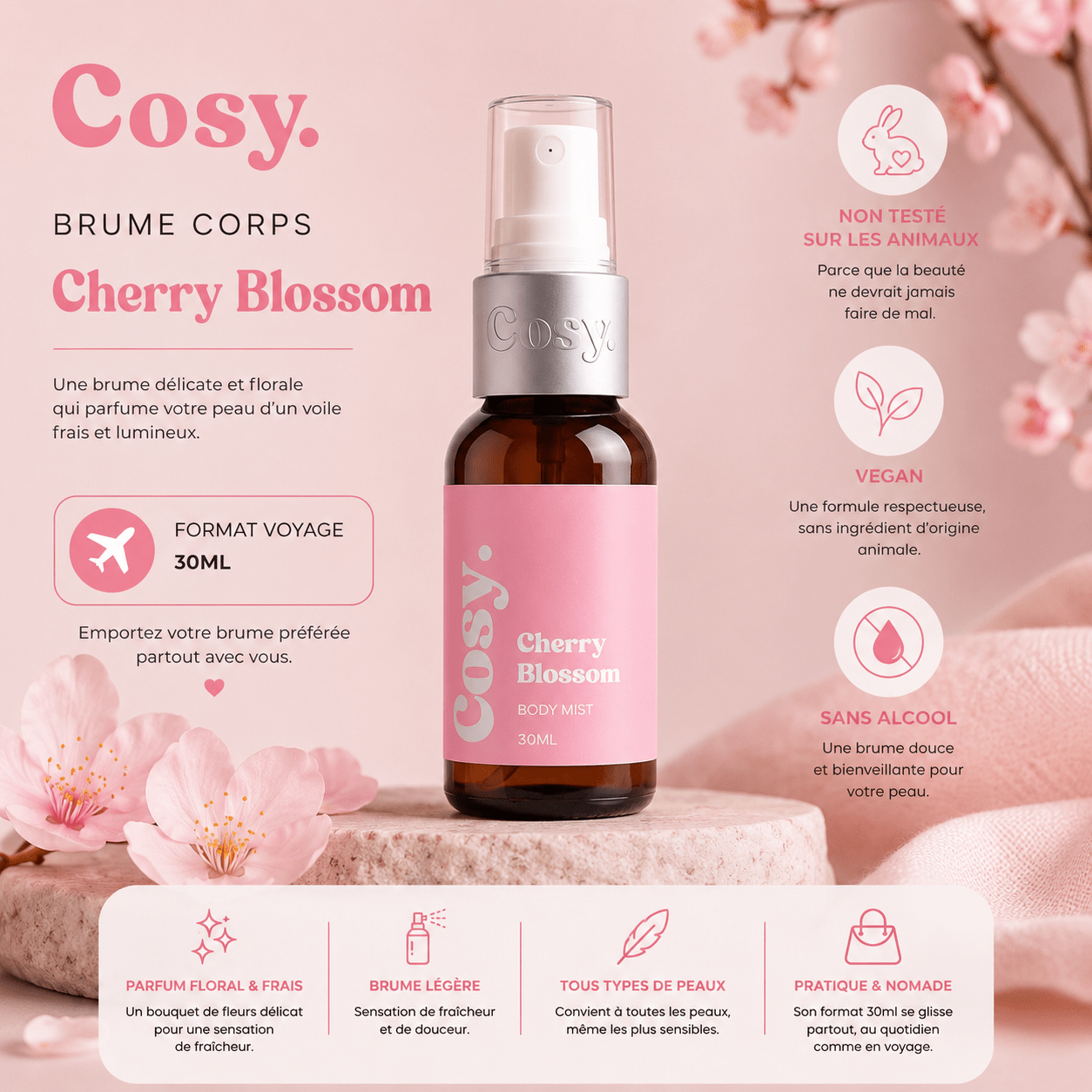 Brume Voyage - Cherry bloosoom - fleur de cerisier - Scarly Shop