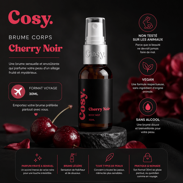 Brume Voyage - Cherry noir - Scarly Shop