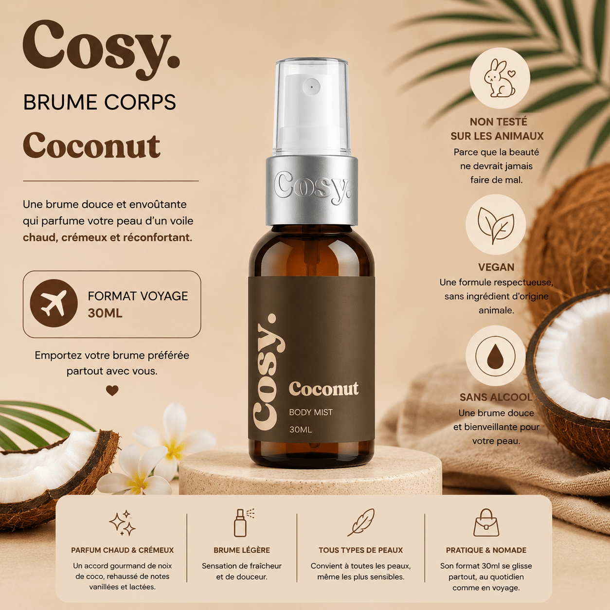 Brume Voyage - Coconut - Scarly Shop