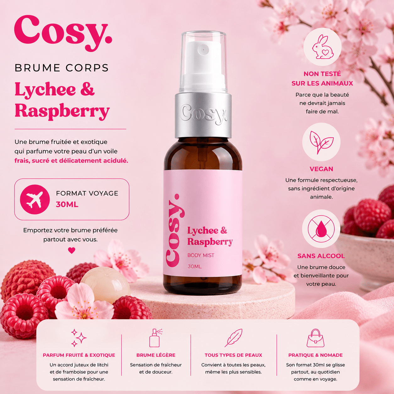 Brume Voyage - Lychee & raspberry - Scarly Shop