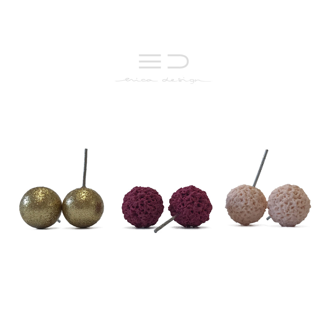 bulb set | gold - burgundy – beige