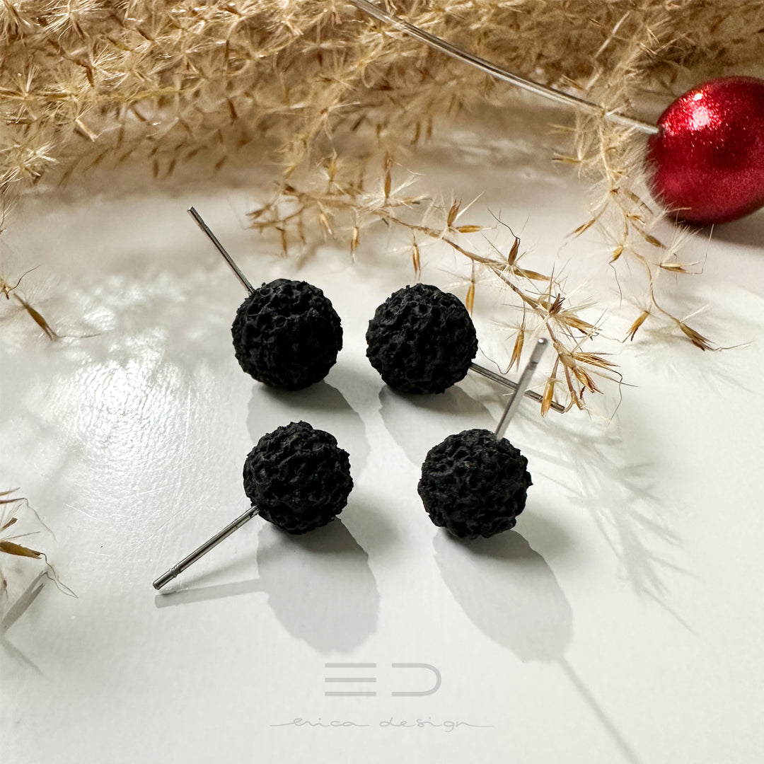 bulb | red glitter black