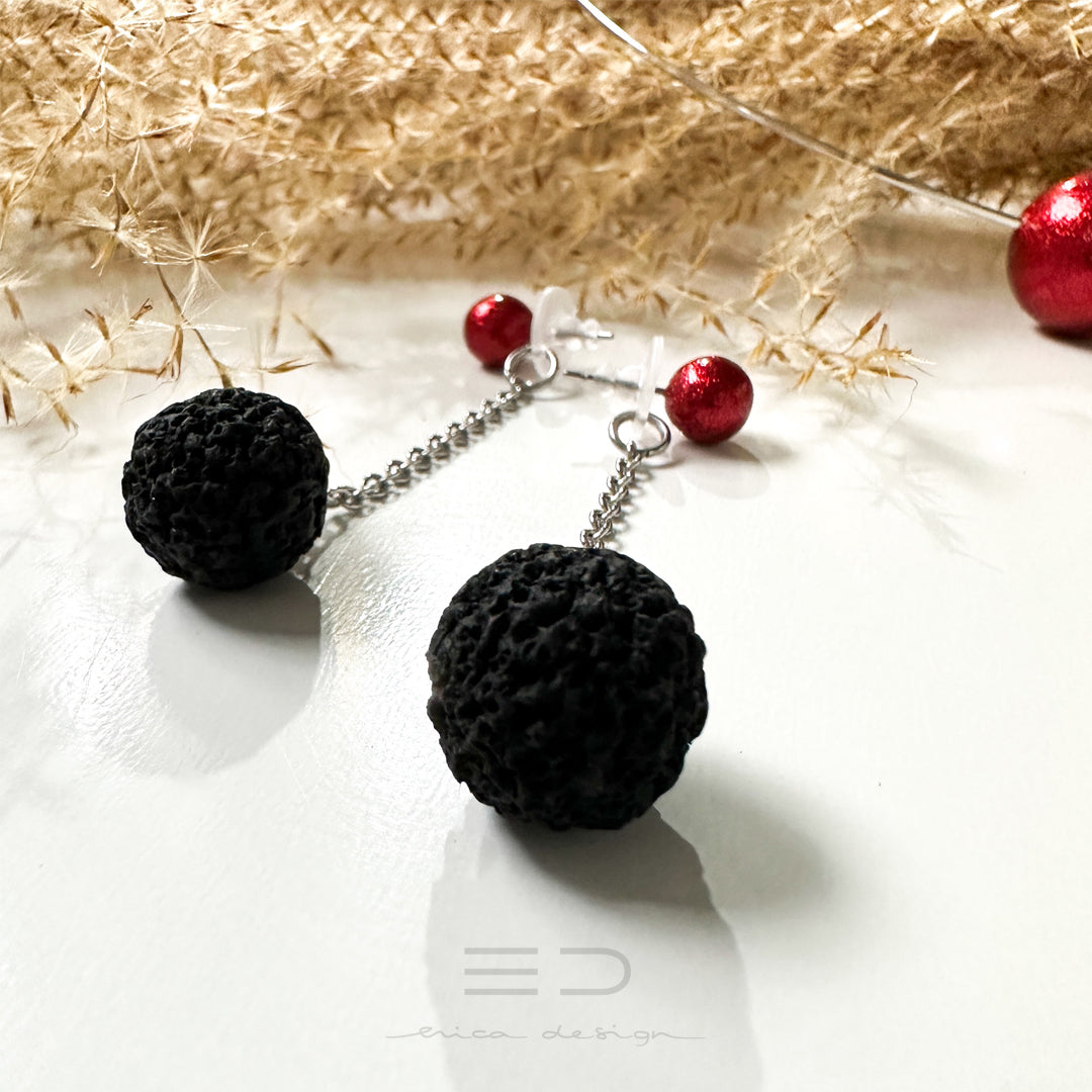ampoule | paillettes rouges - noires