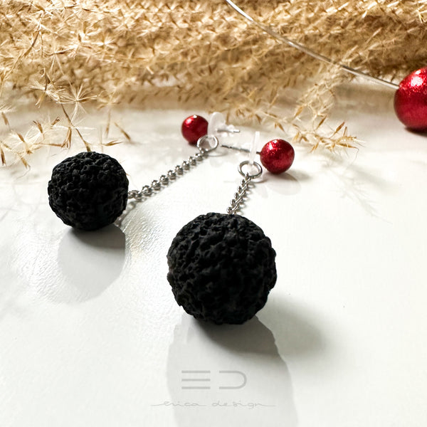 ampoule | paillettes rouges - noires