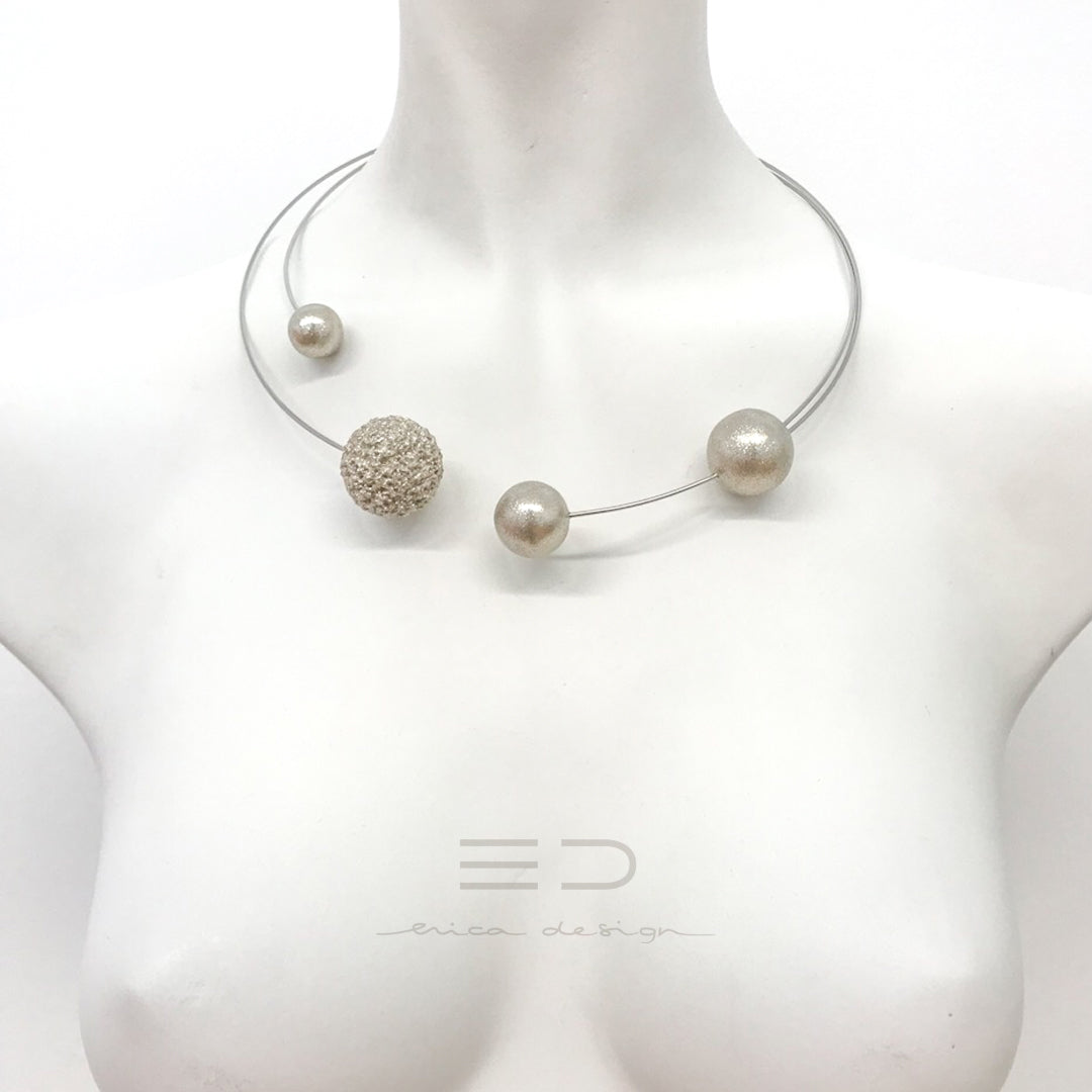 bulb . double | open necklace