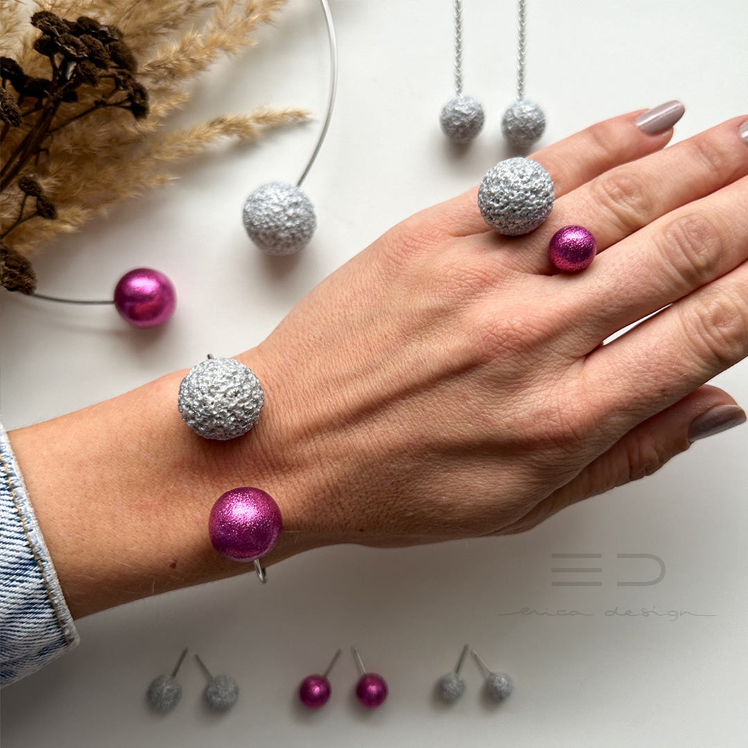 bulb | fuchsia silver