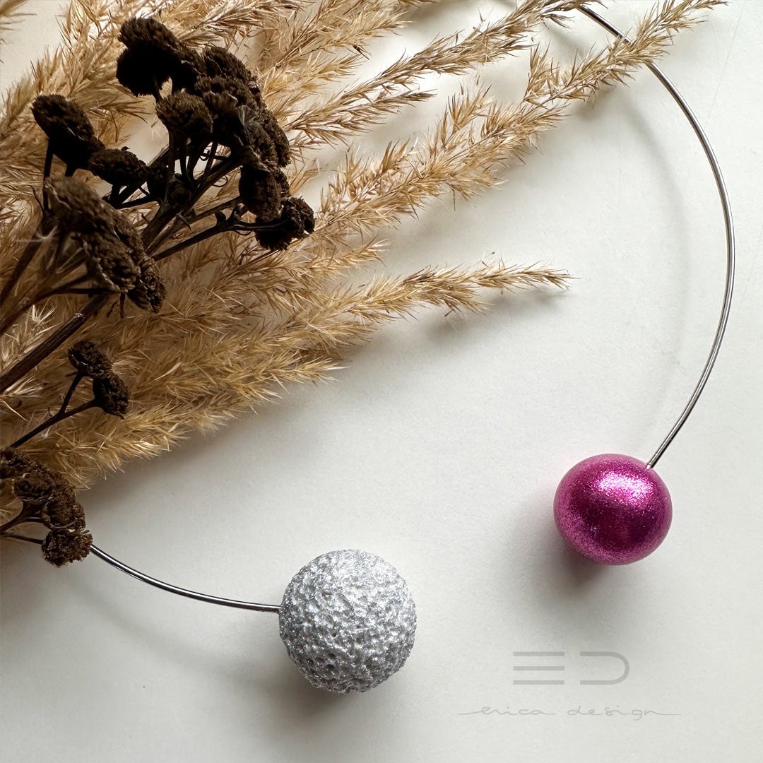 bulb | fuchsia silver