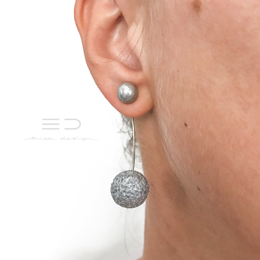 bulb | silver glitter with texture