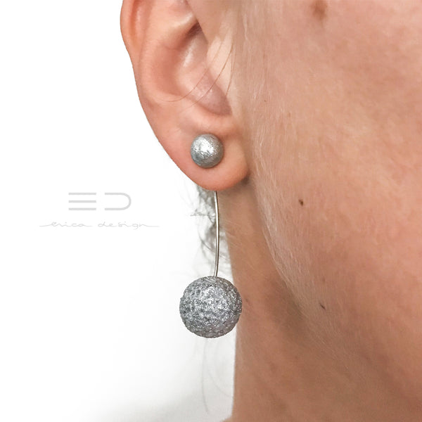 bulb | silver glitter with texture