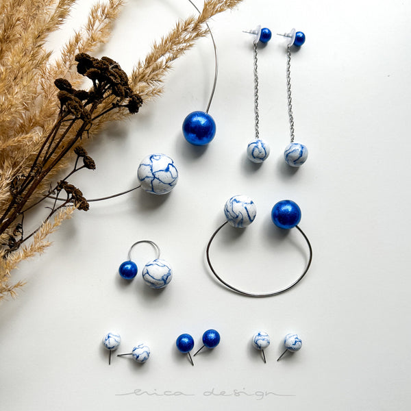 bombilla | mármol azul real