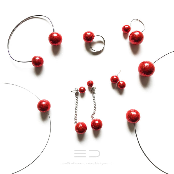 ampoule | paillettes rouges