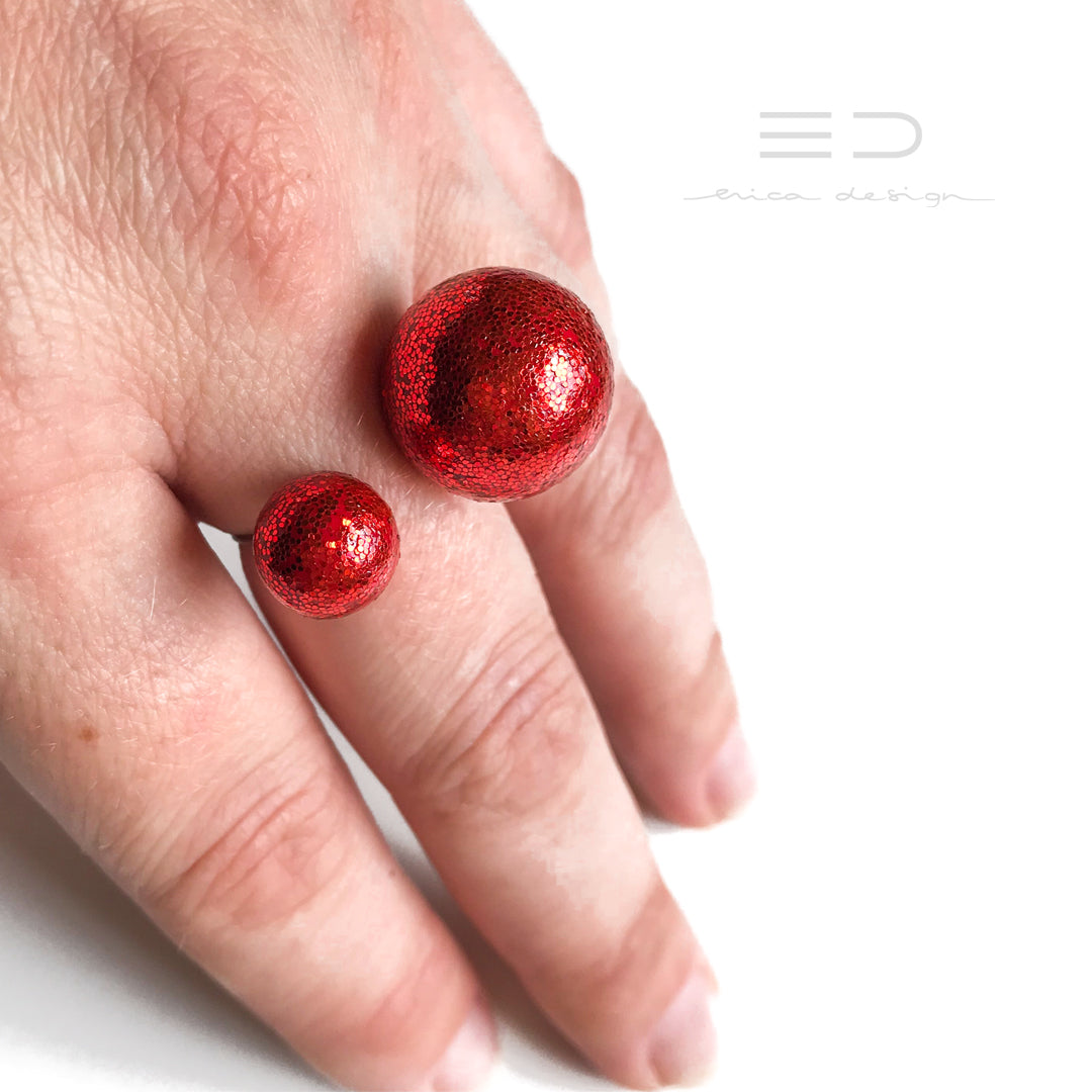 bulb | red glitter