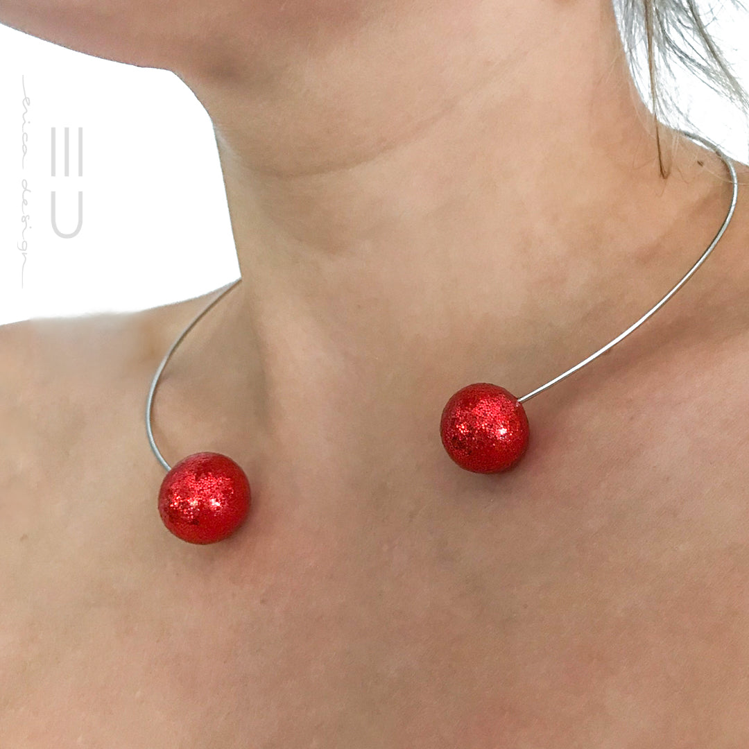 bulb | red glitter