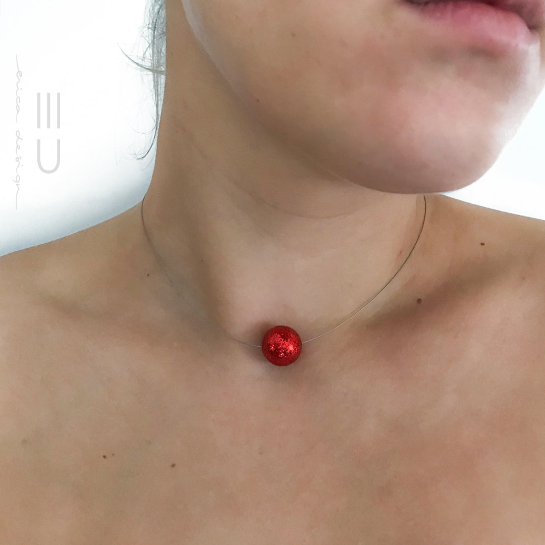bulb | red glitter